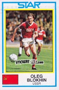 Cromo Oleg Blokhin - UK Football 1984-1985 - Panini