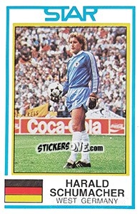 Sticker Harald Schumacher - UK Football 1984-1985 - Panini