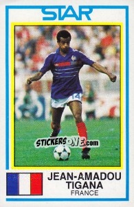 Sticker Jean-Amadou Tigana - UK Football 1984-1985 - Panini