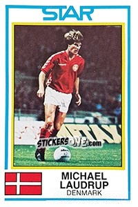Cromo Michael Laudrup - UK Football 1984-1985 - Panini