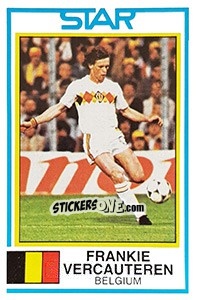 Sticker Frankie Vercauteren - UK Football 1984-1985 - Panini