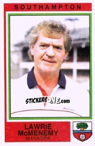 Cromo Lawrie McMenemy - UK Football 1984-1985 - Panini