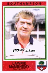 Figurina Lawrie McMenemy - UK Football 1984-1985 - Panini