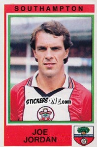 Figurina Joe Jordan - UK Football 1984-1985 - Panini