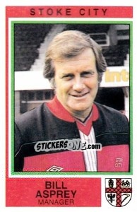 Sticker Bill Asprey - UK Football 1984-1985 - Panini
