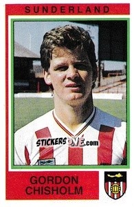 Sticker Gordon Chisholm - UK Football 1984-1985 - Panini