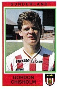 Sticker Gordon Chisholm - UK Football 1984-1985 n. 302 - Panini