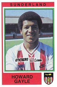 Sticker Howard Gayle - UK Football 1984-1985 - Panini