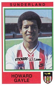 Cromo Howard Gayle - UK Football 1984-1985 - Panini