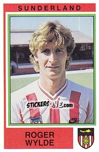 Sticker Roger Wylde - UK Football 1984-1985 - Panini