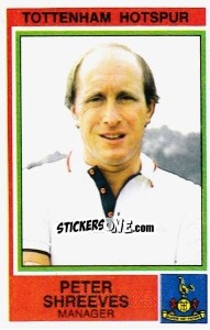 Figurina Peter Shreeves - UK Football 1984-1985 - Panini