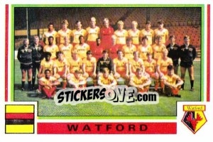 Sticker Team Photo - UK Football 1984-1985 - Panini