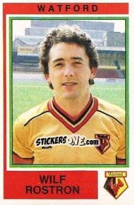 Sticker Wilf Rostron - UK Football 1984-1985 - Panini