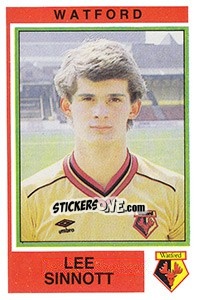 Sticker Lee Sinnott - UK Football 1984-1985 n. 335 - Panini