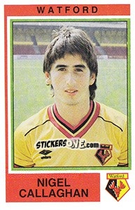 Sticker Nigel Callaghan - UK Football 1984-1985 - Panini
