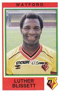 Figurina Luther Blissett - UK Football 1984-1985 n. 343 - Panini