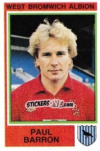 Sticker Paul Barron - UK Football 1984-1985 - Panini
