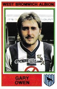 Sticker Gary Owen - UK Football 1984-1985 - Panini