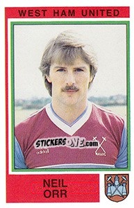 Sticker Neil Orr - UK Football 1984-1985 - Panini