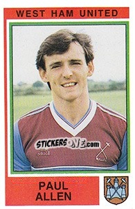 Sticker Paul Allen - UK Football 1984-1985 - Panini