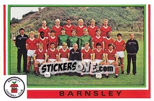 Cromo Barnsley Team - UK Football 1984-1985 - Panini