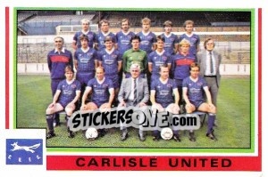 Sticker Carlisle United Team - UK Football 1984-1985 - Panini