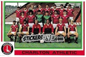 Sticker Charlton Athletic Team - UK Football 1984-1985 - Panini
