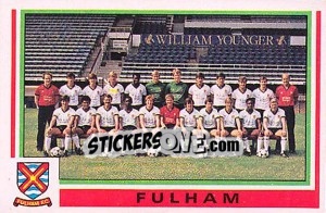 Sticker Fulham Team - UK Football 1984-1985 n. 406 - Panini