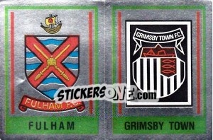 Cromo Fulham / Grimsby Town Badge - UK Football 1984-1985 - Panini