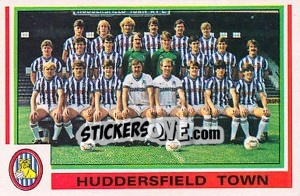 Sticker Huddersfield Town Team - UK Football 1984-1985 n. 409 - Panini