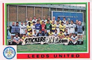 Figurina Leeds United Team - UK Football 1984-1985 - Panini