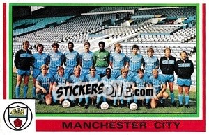 Sticker Manchester City Team - UK Football 1984-1985 n. 412 - Panini