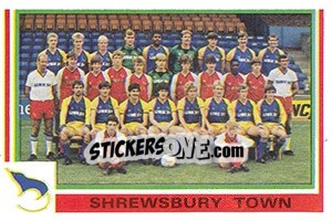 Sticker Shrewsbury Town Team - UK Football 1984-1985 - Panini