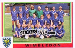Figurina Wimbledon Team - UK Football 1984-1985 - Panini