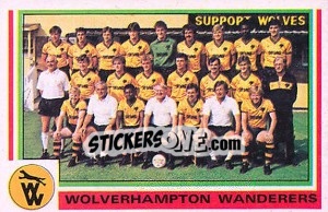 Sticker Wolverhampton Wanderers Team - UK Football 1984-1985 - Panini