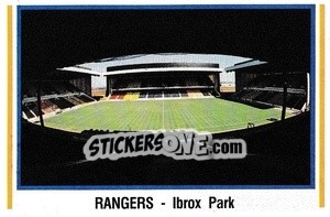 Sticker Glasgow Rangers - UK Football 1984-1985 - Panini