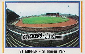Cromo St Mirren - UK Football 1984-1985 - Panini