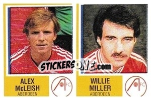 Cromo Alex McLeish / Willie Miller - UK Football 1984-1985 - Panini