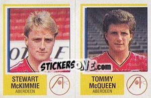 Sticker Stewart McKimmie / Tommy McQueen - UK Football 1984-1985 n. 441 - Panini
