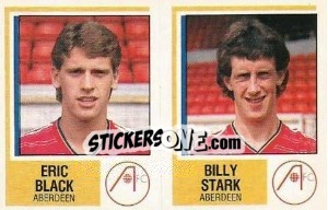 Sticker Eric Black / Billy Stark - UK Football 1984-1985 n. 444 - Panini
