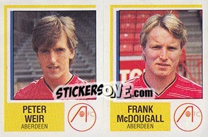 Sticker Peter Weir / Frank McDougall - UK Football 1984-1985 - Panini