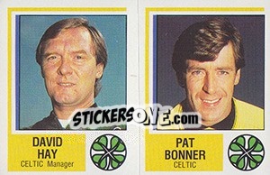 Sticker David Hay / Pat Bonner - UK Football 1984-1985 - Panini