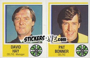 Sticker David Hay / Pat Bonner - UK Football 1984-1985 n. 448 - Panini