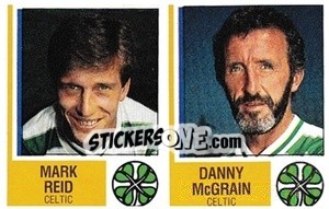 Figurina Mark Reid / Danny McGrain - UK Football 1984-1985 - Panini