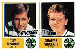 Sticker Tom McAdam / Graeme Sinclair - UK Football 1984-1985 n. 450 - Panini