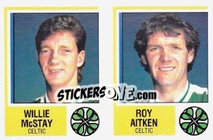 Sticker Wille McStay / Roy Aitken - UK Football 1984-1985 n. 451 - Panini