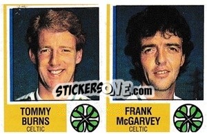 Figurina Tommy Burns / Frank McGarvey - UK Football 1984-1985 - Panini