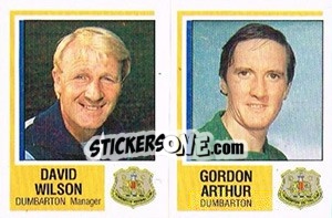 Sticker David Wilson / Gordon Arthur - UK Football 1984-1985 n. 457 - Panini