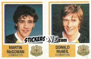 Sticker Martin McGowan / Donald McNeil - UK Football 1984-1985 - Panini