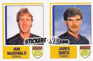 Sticker Iain McDonald / James Smith - UK Football 1984-1985 - Panini